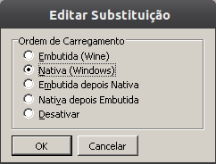 winecfg editar substituicao Instalação do Microsoft Office 2010 no ubuntu 11.10 com Wine 1.4